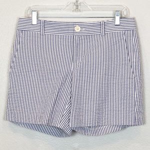 Banana Republic Seersucker Striped Shorts Size 4